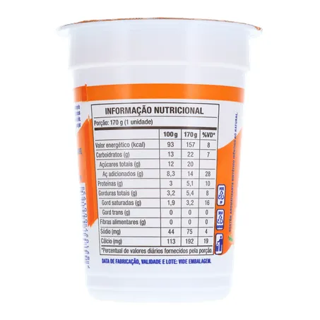 Bebida Láctea Batavo Laranja, Cenoura E Mel Copo 170G 360-24