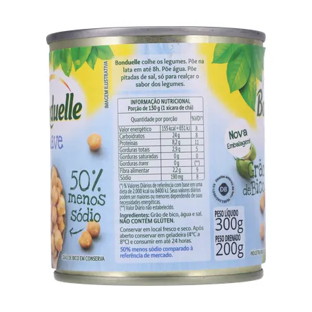 Grao de bico bonduelle suave lt200g 360-7