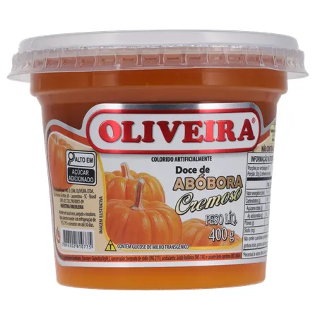 Doce Fruta Oliveira Abóbora Pote 400g 
  360-35