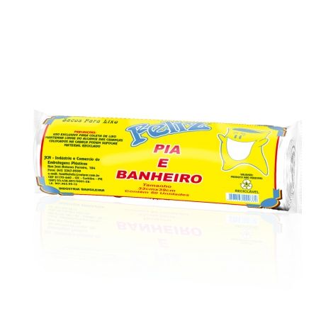 SACO DE LIXO FELIZ OXI-BIO PIA E BANHEIR