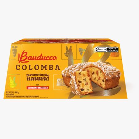 COLOMBA PASCAL BAUDUCCO C/CONFEITO ITALIANO CAIXA 600G