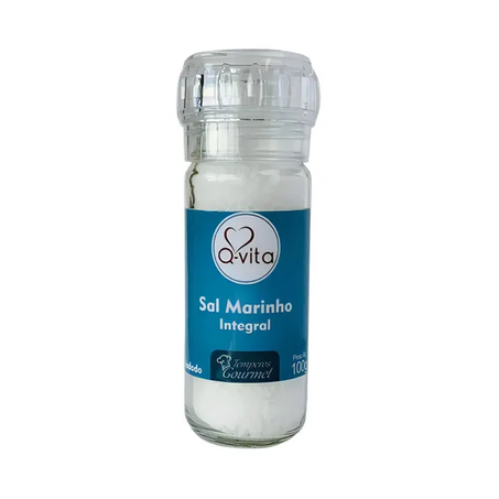 Sal Marinho Q-Vita 100g Moedor Integral