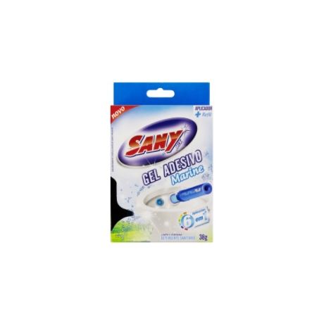 DETERGENTE SANITARIO GEL ADESIVO COM APLICADOR MARINE SANY MIX 38G REFIL