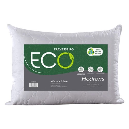 Travesseiro Hedrons Eco Impermeável 45X65C