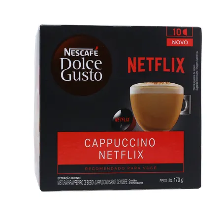 Cápsula Nescafé Dolce Gusto Cappuccino Netflix 10un 170g 
  360-35