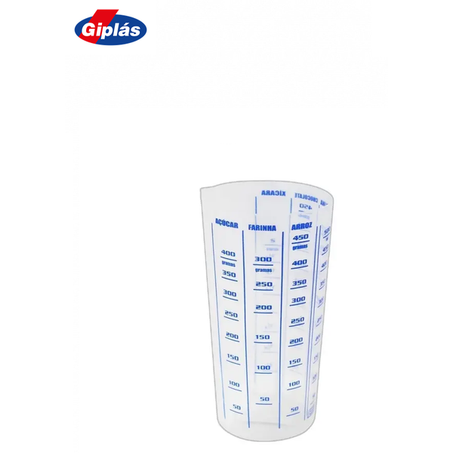 GIPLAS COPO PLÁSTICO 500ML MEDIDOR 5509