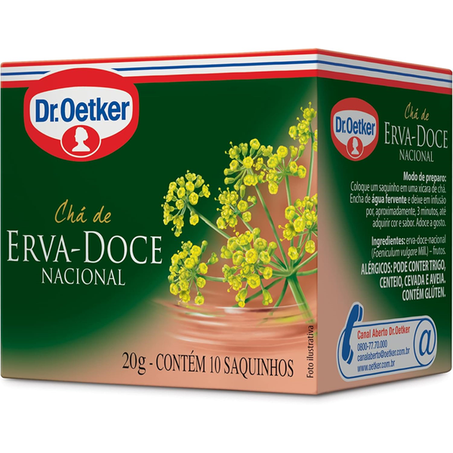 CHÁ DR OETKER ERVA DOCE 20G