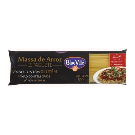 Massa blue ville 500g espaguete arroz