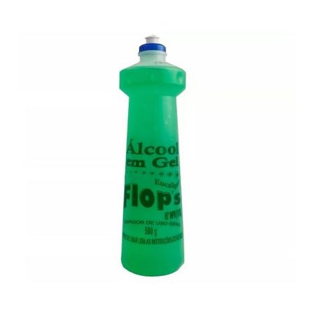 Alcool em gel flops eucalipto 65 inpm 500g