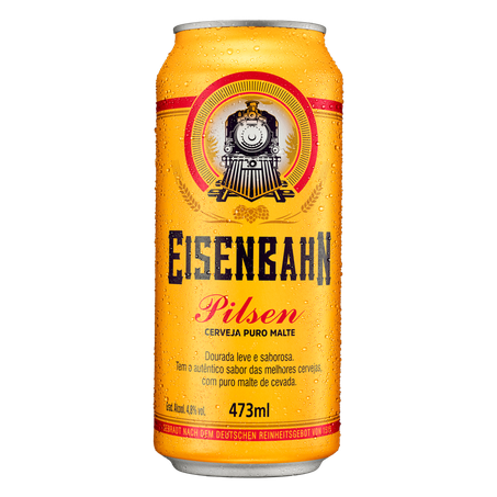 Cerveja Pilsen Puro Malte Eisenbahn Lata 473ml