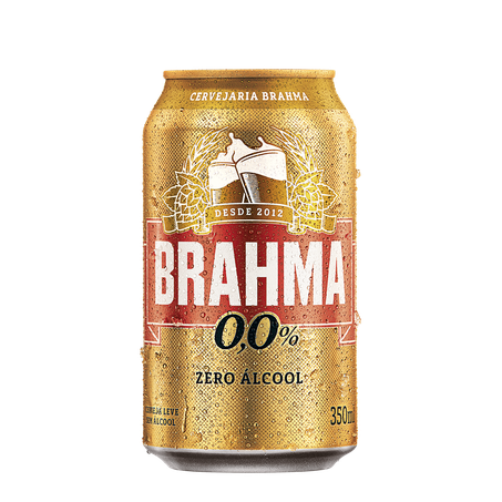 Cerveja brahma zero álcool 350ml