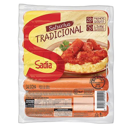 Salsicha tradicional sadia