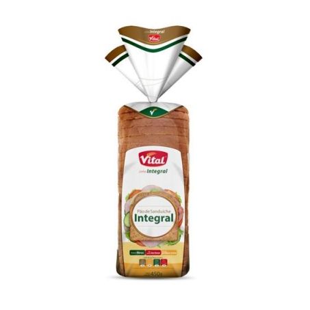 PÃO DE FORMA VITAL INTEGRAL ZERO LACTOSE 400G