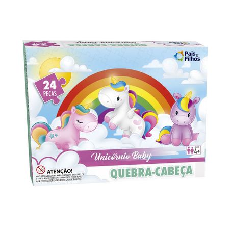 QUEBRA CABECA PAIS E FILHOS 24PC UNICORNIO BABY