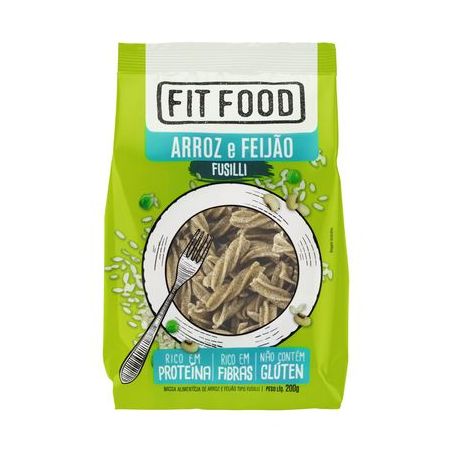 MACARRAO FIT FOOD FUSILLI ARROZ E FEIJAO 200G