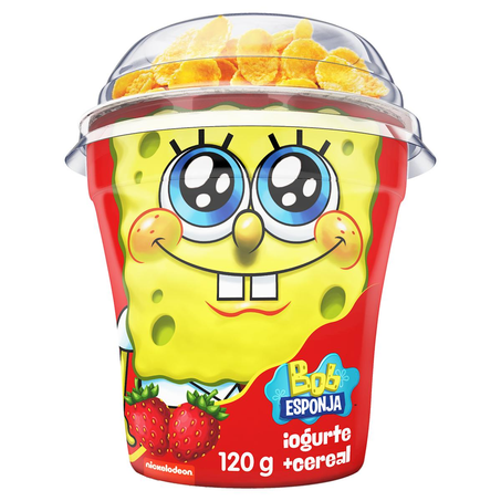 Iogurte Bob Esponja Batavo 120g - Morango e Cereais