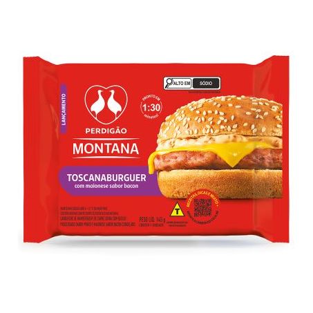 HAMBURGUER MONTANA PERDIGÃO TOSCANABURGUER 145G