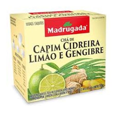 Chá Madrugada cidreira, limão e gengibre 10g