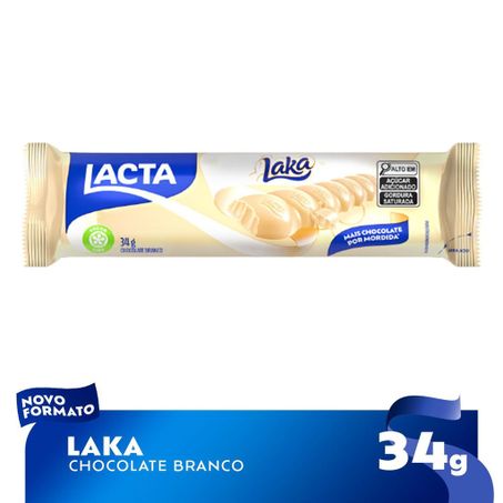 CHOCOLATE BRANCO LACTA LAKA 28G