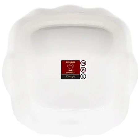 Saladeira melamina quadrada 30cm bellagio