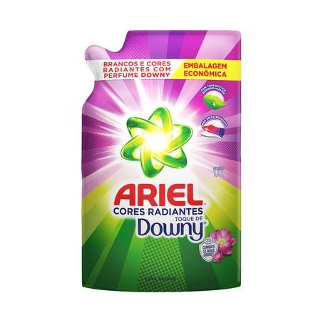 Lava roupa líquido cores com downy ariel refil 1.8l