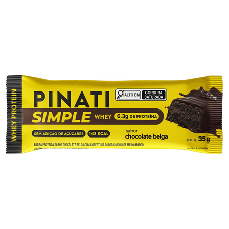 Barra Proteica Simple Pinati 35g - Chocolate