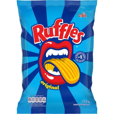 Salgadinho elma chips ruffles sal pacote 115g