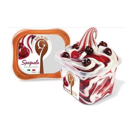 Sorvete G7 Spagnola Creme com Pedaços de Cerejaitro 1LT