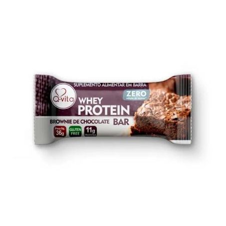 Barra cereal q-vita protein zero brownie chocolate 40g