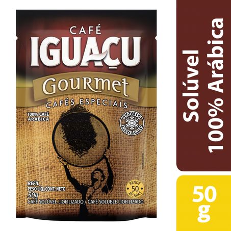 CAFÉ SOLÚVEL LIOFILIZADO GOURMET IGUAÇU SACHÊ