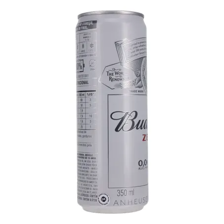 Cerveja Budweiser Zero Sleek 350ml | Miller Supermercados