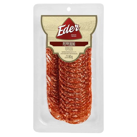 Salame Pepperoni Éder Fatiado 80g