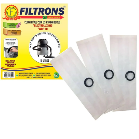 SACO P/ ASPIRADOR FILTRONS WP 10 3UN
