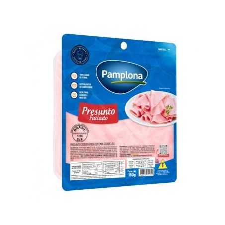 Presunto pamplona cozido fatiado 400g