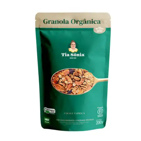 GRANOLA TIA SONIA ORGANICA COCO/TAP 200G
