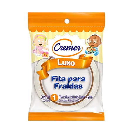 Fita Adesiva Cremer P/Fralda 19mm x 20m
