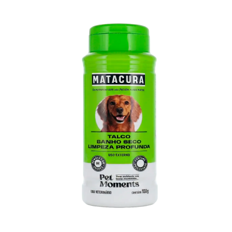 Talco matacura banho seco limpeza profunda 100g
