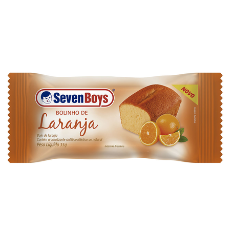 Bolo Seven Boys 30G Laranja