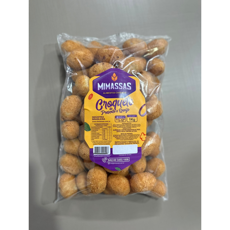 Croquete presunto/queijo frito mi-massas 1kg