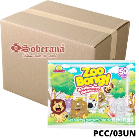 Bala marshmallows zoo bongy pcc/03x50un/5g