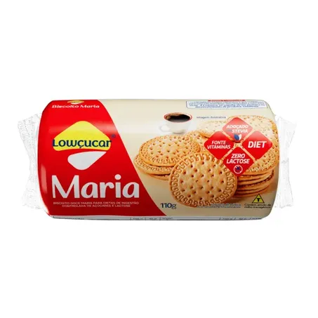 Biscoito lowçucar maria zero 110g
