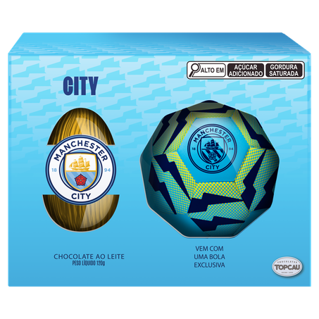 Ovo Pascoa Topcau 120 Ao Leite Manchester City