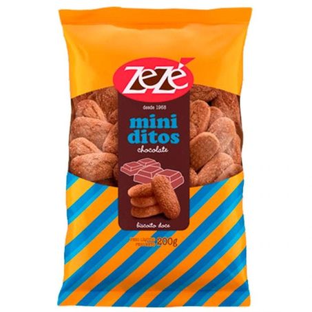 Biscoito miniditos chocolate zezé