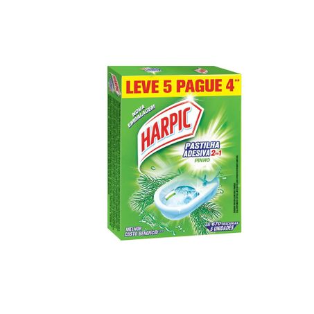 Pastilha adesiva harpic pinho lv5 pg4