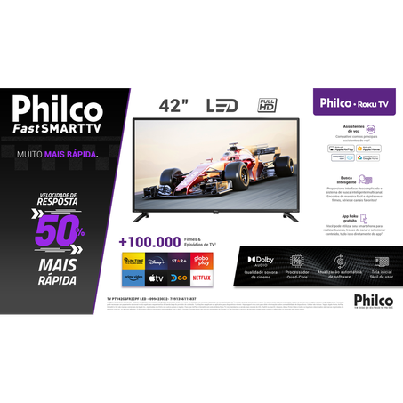 Tv Philco 42 Polegadas Led Smart PTV42G6FR2CPF