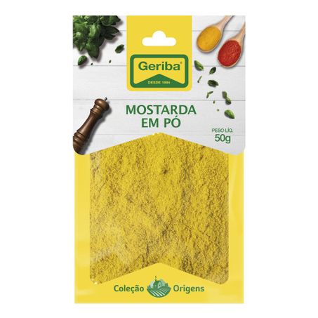Mostarda em pó Geriba coleção origens 50g