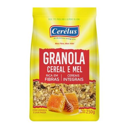 Granola Cerélus Cereal E Mel Embalagem 280G