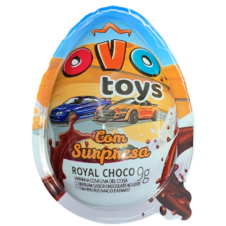 Brinquedo royal toys+choco 9g ovo surpresa azul