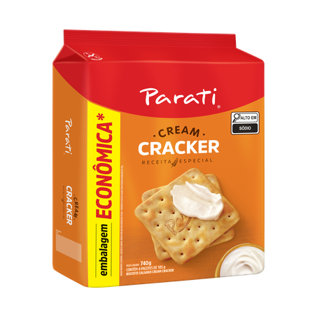 Biscoito cream cracker parati 740g