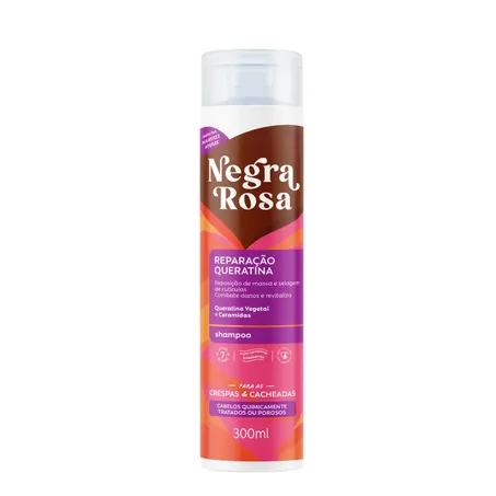 Shampoo Nega Rosa Queratina 300ml
